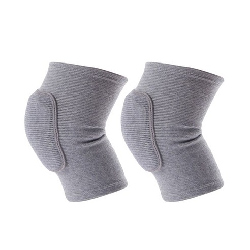 스포츠 압축 무릎 패드 탄성 보호대 스펀지 버팀대 댄스 운동 훈련 지원, 2pcs Black_M