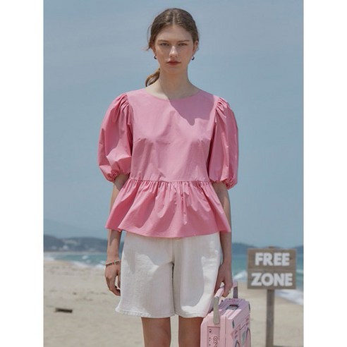 온앤온 백 리본 블라우스 NEW3MB630