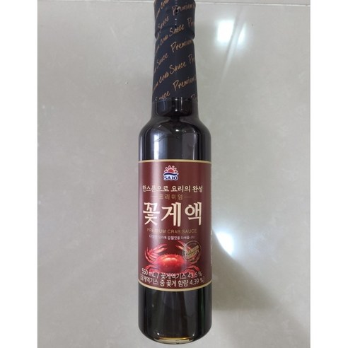 꽃게액젓 프리미엄 꽃게액 액젓, 6개, 550ml