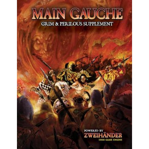 Main Gauche Grim & Perilous Supplement: Powered by Zweihander RPG Hardcover, Andrews McMeel Publishing, English, 9781524851675