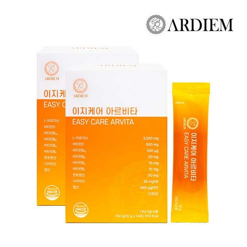 아르디엠 이지케어 아르비타 아르기닌멀티비타민 140g, 2박스, 14회분