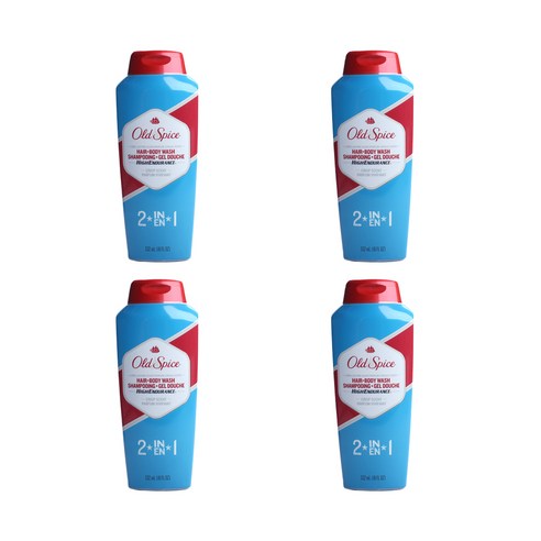 올드스파이스 하이 인듀어런스 헤어+바디 워시 상쾌한 향, 532ml, 4개