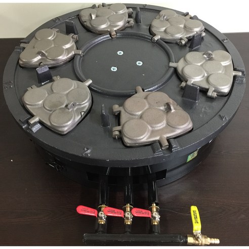 붕어빵 기계 6구 lpg 추천제품 한국기계MC LPG용 국화빵기계 6구 30P – 신선하고 맛있는 국화빵을 만들어보세요!