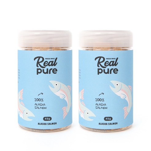 리얼퓨어FD 동결건조 고양이 간식 큐브 45g, 연어, 2개