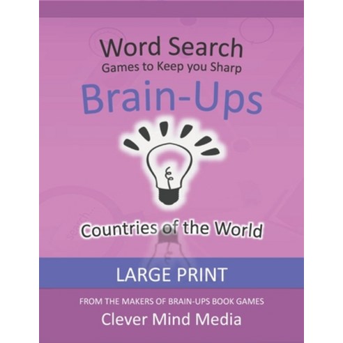 Brain-Ups Large Print Word Search: Games to Keep You Sharp: Countries of the World Paperback, Independently Published