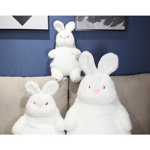 마켓페이머스 정품 뱃살토끼인형 대형 베게 거대토끼 생일 바디필로우 선물 여자친구 안고자는 침대 인형, 80cm, 뱃살토끼, 80cm