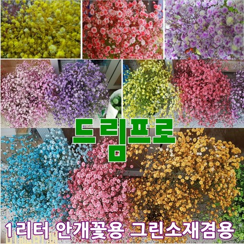 1리터/500ML/300ML/200ML/100ML 옵션선택 [드림팜웰] 안개꽃용 프리저브드 일액형 용액 (특허정품), 300ML, 파랑 블루(물올림)