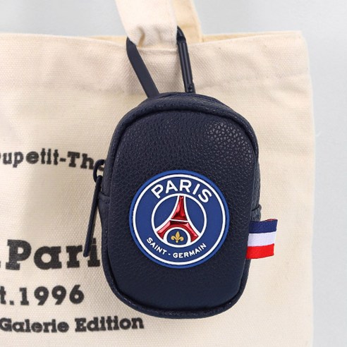 커플템 PSG 미니 파우치 키링 이어폰 에어팟 가죽 케이스 파리생제르맹 열쇠고리 동전지갑 가방 장식