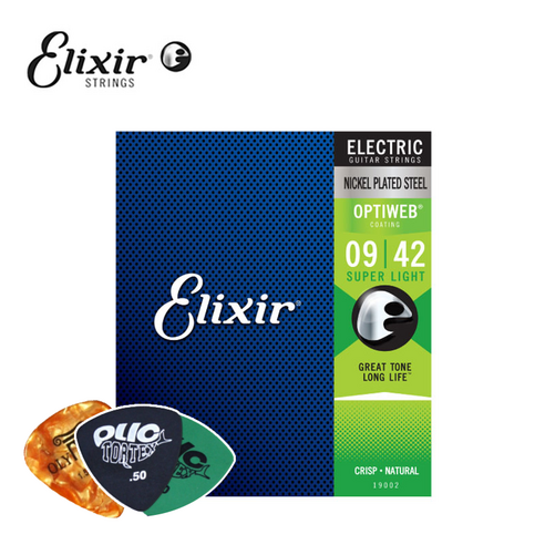 엘릭서 일렉줄 Elixir Electric Optiweb Super Light (19002), 1개