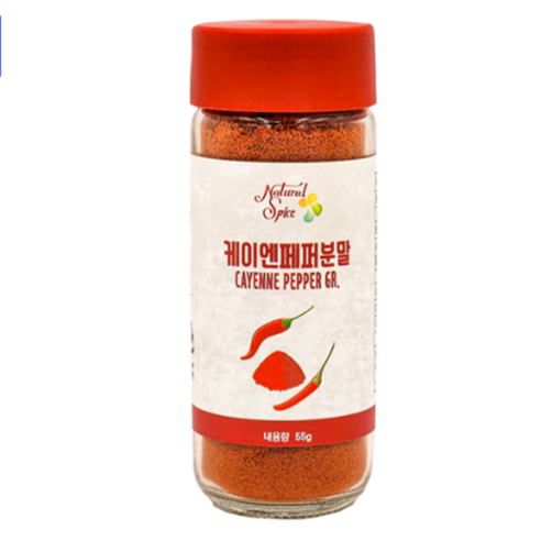 내츄럴스파이스 캐이엔페퍼분말, 55g, 1개