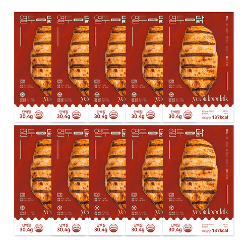 [열두닭] 오븐으로만 조리한 닭가슴살 오리지널 훈제맛, 100g, 10개