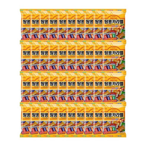 크라운 땅콩 카라멜 20p, 120g, 40개