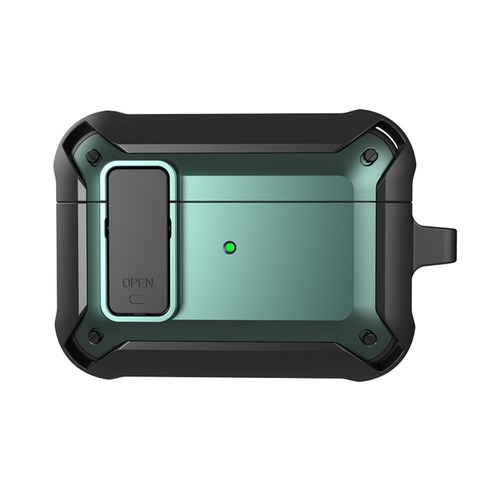 에어팟프로케이스 남성형 견고한 이어폰 케이스+ 카라비너, 색상 8, 에어팟Airpods1/2