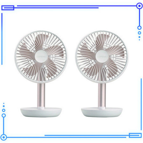   루메나 탁상용 무선 선풍기 2개 - 로즈화이트 로즈화이트