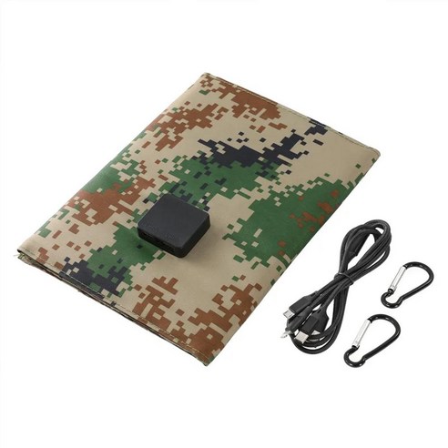 접이식 듀얼 USB 태양 전지 패널 방수 충전기 전원 배터리 휴대폰 하이킹 야외 5V 100W, 01 solar panel, 1개