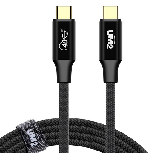 UM2 USB-IF 인증 C TO C PD3.1 240W 초고속 충전 케이블 USB4 GEN3 맥북 노트북, USB-IF 인증 240W, 1개