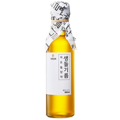 저온압착 들기름, 1개, 180ml