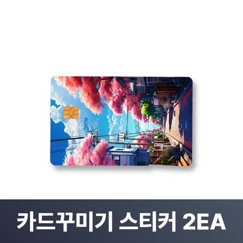 맥맨 카드꾸미기 스티커 신용카드 커버, 2개, M-02