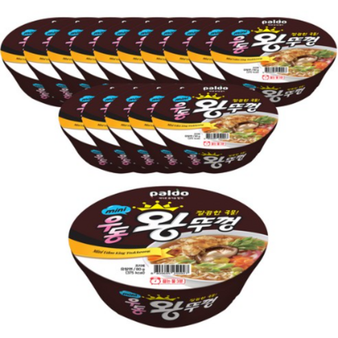 왕뚜껑 mini 우동, 80g, 32개