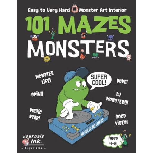 Monster Maze Book for Kids Ages 4-8: 101 Puzzle Pages. Custom Art Interior. Cute fun gift! SUPER KID... Paperback, Independently Published, English, 9798699278831