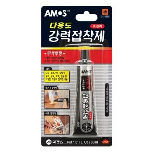 아모스 다용도 강력접착제 무색투명 30ml 10개입 MO _ 20230607EA, 쿠팡 본상품선택