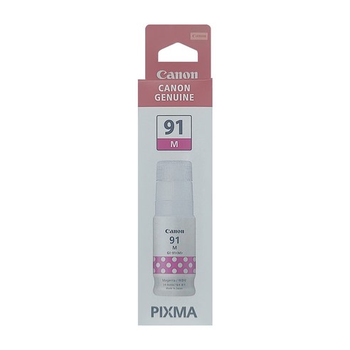 캐논 정품잉크 GI-91 PGBK C M Y 카트리지, 빨강, 1개