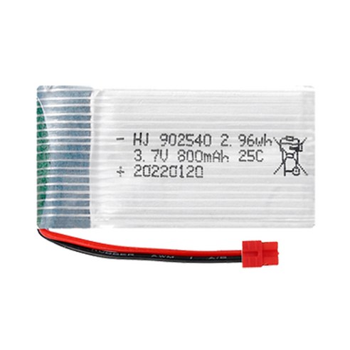 시마 올칩 3.7V 800mAh 드론배터리 RC 쿼드콥터 교체용 리튬폴리머 SYMA X5H X5U, 1개, (X5HW) 3.7v 800mah(HC)