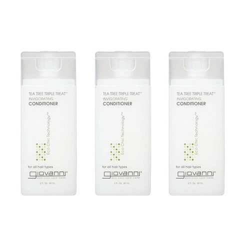 지오바니 티트리 트리플 트리트 활력 컨디셔너, 60ml, 3개
