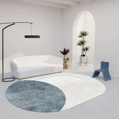 현대 미니멀리스트 가정용 와비사비 바람 불규칙한 모조 캐시미어 거실 카펫 침실 전체 바닥 매트 미끄럼 방지 교체 가능, 단순-01, 80×120 cm(모조 캐시미어)