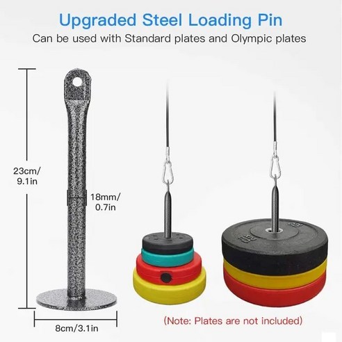 랫풀다운그립 홈트 케이블 티바로우그립 피트니스 풀리 시스템 기계 부착물 삼두근 로프 핸들 그립 홈 체육관 장비 역도 운동 액세서리, [18] as picture shows Best Top5