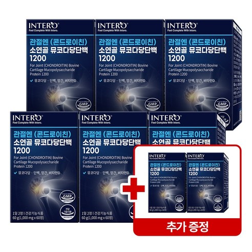 관절엔 콘드로이친 소연골 뮤코다당단백 1200, 1개, 60정