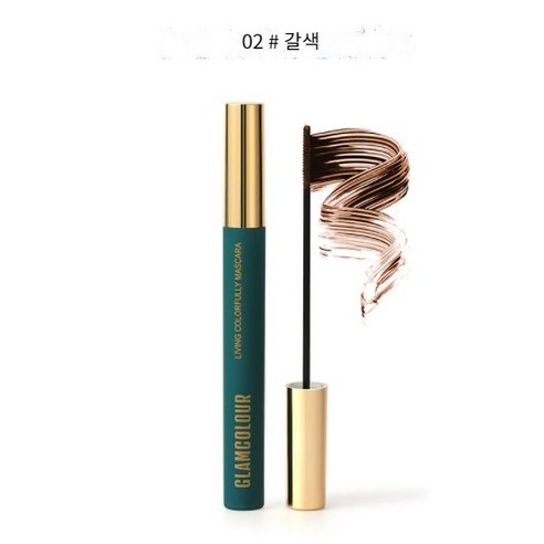 BLOWFISH FUGU컬러 마스카라 3g 워터프루프 마스카라 2.5mm가느다란 브러시, 길고 가늘다03#, 1개