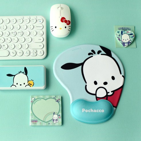 산리오 마우스패드, 1개, 포차코 Pochacco