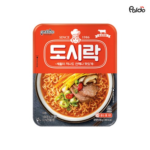 팔도 도시락 86g, 24개