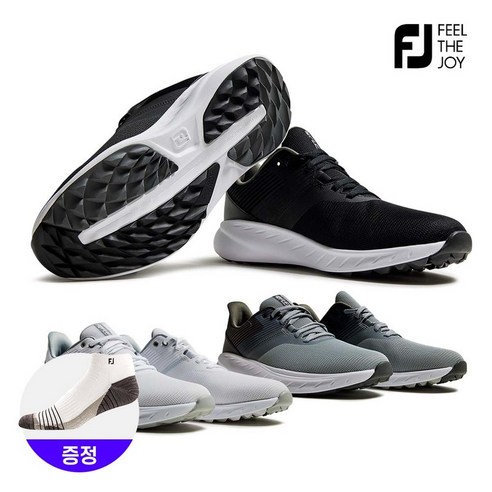 풋조이 24년 신상품 FLEX4 플렉스4 스파이크리스 남성 골프화 W형