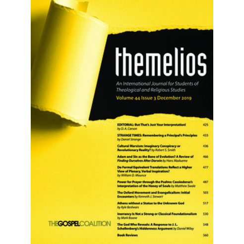 Themelios Volume 44 Issue 3 Paperback, Wipf & Stock Publishers, English, 9781725260108