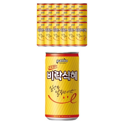 제트스카이 팔도 밥알없는 비락식혜, 175ml, 25개