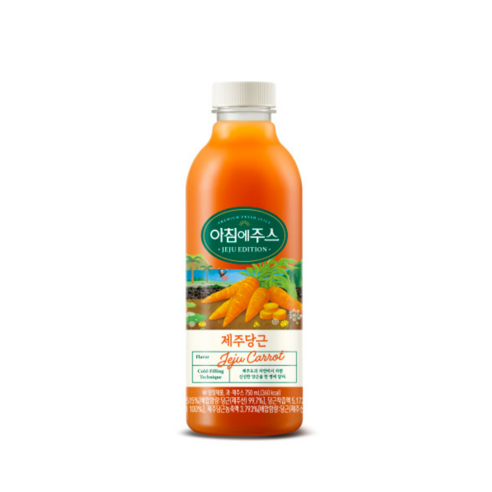 [서울우유] 아침에 즐기는 제주 당근 주스 750ml x(6개입), 1개