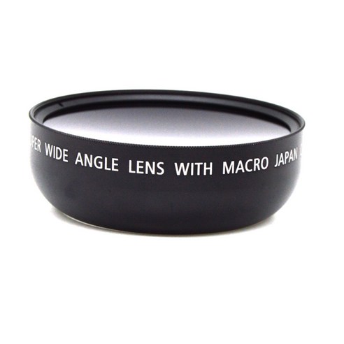 Panasonics HDC TM700 HS700 용 46mm 0.45x 광각 및 매크로 변환 렌즈, 6.8X6.6X5CM, 블랙, 알루미늄 합금 광학 유리