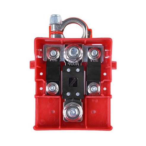 빨간색 양극 배터리 단자 케이블 클램프 + 르노 클리오 III 메간 시닉 8200381281 32V 400A, 01 빨간