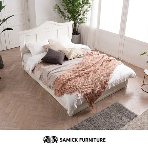  편안함과 스타일의 완벽한 조화: 삼익가구의 리몬 아이보리 도장 침대