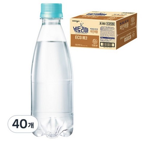 빅토리아 무라벨 파인애플 탄산음료, 350ml, 40개