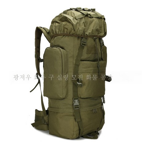 DH 대용량 65L 등산 배낭 전문트레킹 등산 가방, DH 밀리터리그린