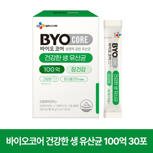 바이오코어 건강한 생 유산균 100억, 1개, 30포