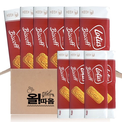 올따옴) 로투스 커피스낵 250g 10개
