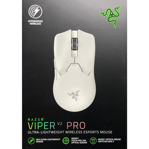 레이저 Viper V2 Pro 무선마우스 RZ01-0439, 화이트