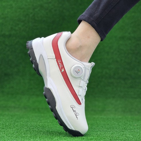 아놀드파마 천연 소가죽 보아 다이얼 여성 발편한 스파이크리스 골프화