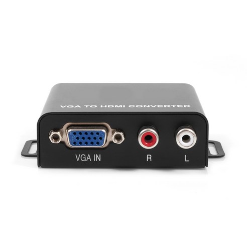 NEXT 2423VHC VGA (RGB) + 스테레오 오디오 to HDMI 변환 미니 컨버터 월마운트