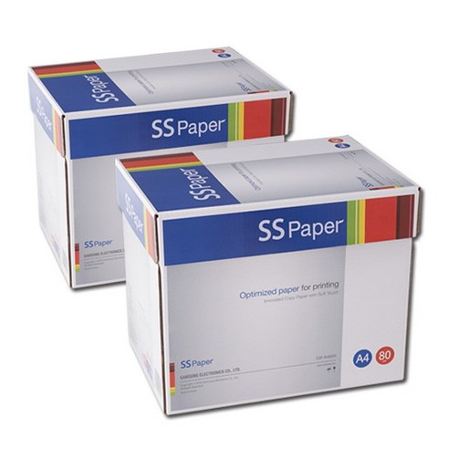 [에스에스페이퍼] 삼성 SS페이퍼 A4용지 80g 2박스(5000매) SSpaper, 상세 설명 참조