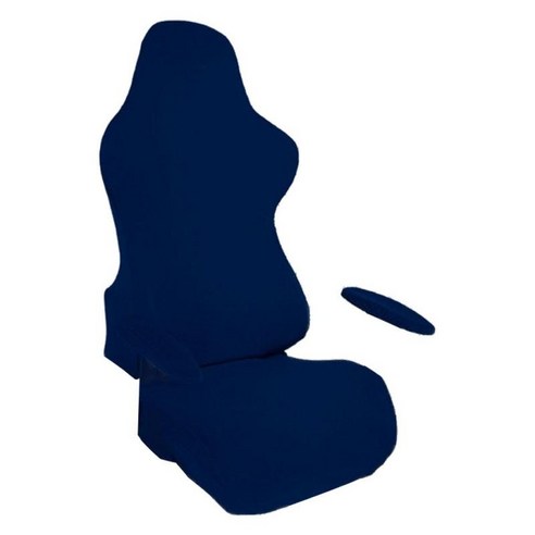 게임용 의자 커버 소프트 회전 의자 안락 의자 레이싱 게임용 의자, 진한 파란색, 폴리에스터